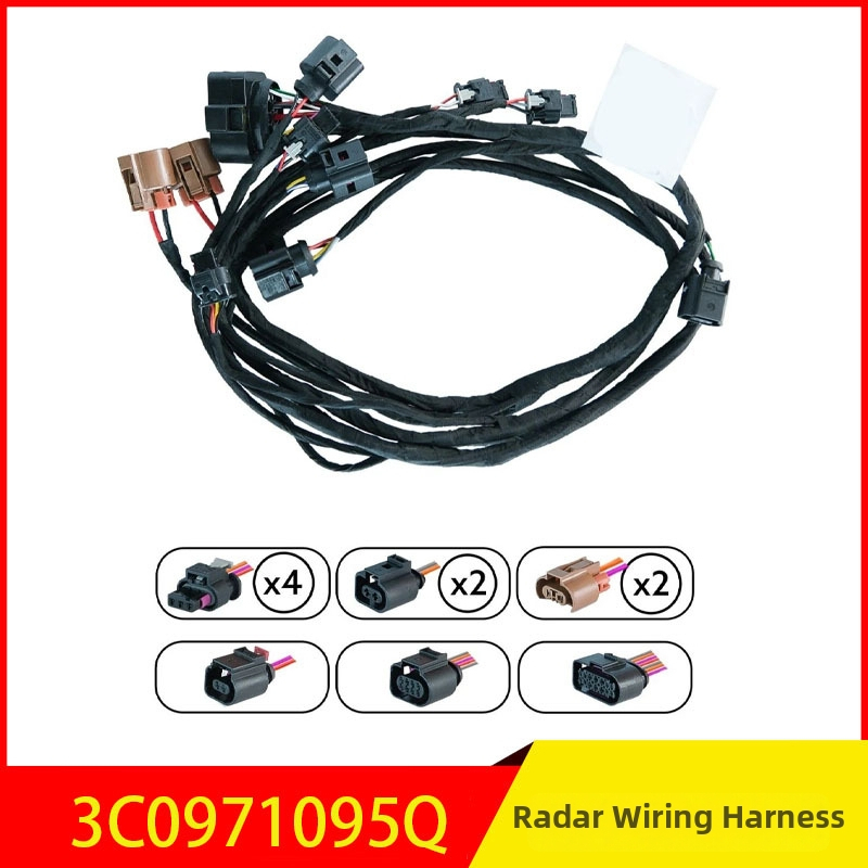 Priekšējā bufera parkradara kabelis, modelis 3C0971095Q, saderīgs ar Mercedes-Benz, pielāgojams