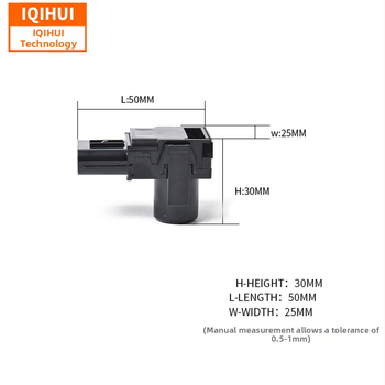 Ултразвуков сензор за задно паркиране — IQIHUI 89341-48010 / 89341-33180, обхват 1–1.2 м, точност 0.3–0.4 м, ABS корпус