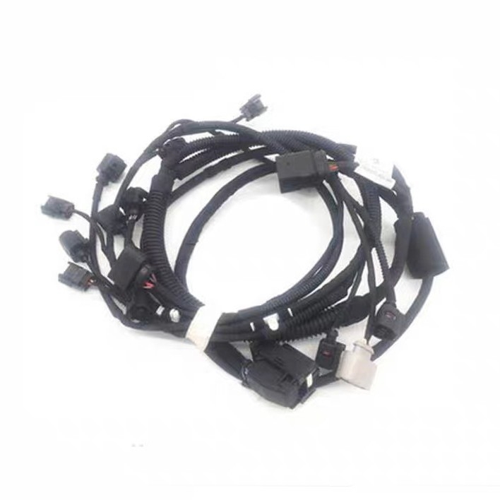 Кабелен възел за заден радар и броня на електрически превозни средства, екологично чист мед, IATF16949 сертификация, контактен материал: Cu PA66 PVC, конектор: по чертеж, електронна линия QB-D