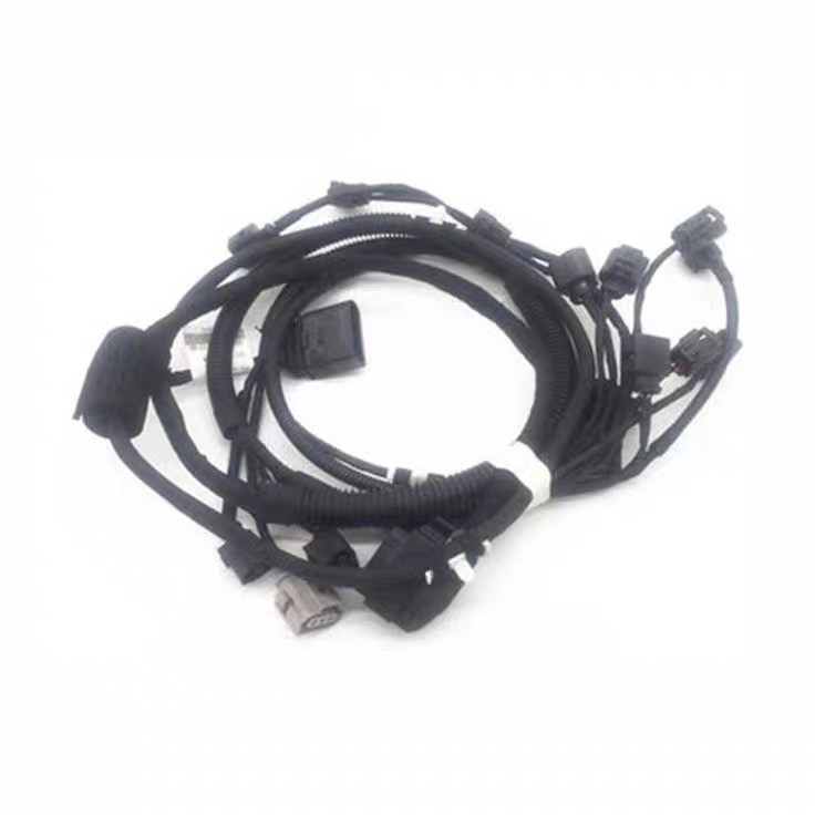 Кабелен възел за заден радар и броня на електрически превозни средства, екологично чист мед, IATF16949 сертификация, контактен материал: Cu PA66 PVC, конектор: по чертеж, електронна линия QB-D