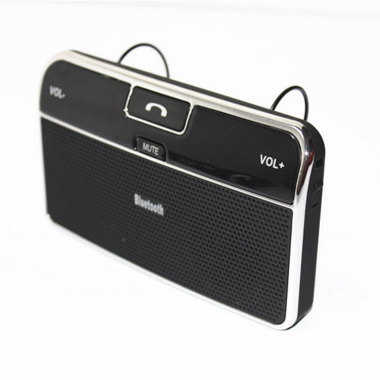 Bluetooth hands-free за автомобил с монтаж на слънцезащитна козирка, модел CSR4.0LD-168, Zebao Gold, ABS