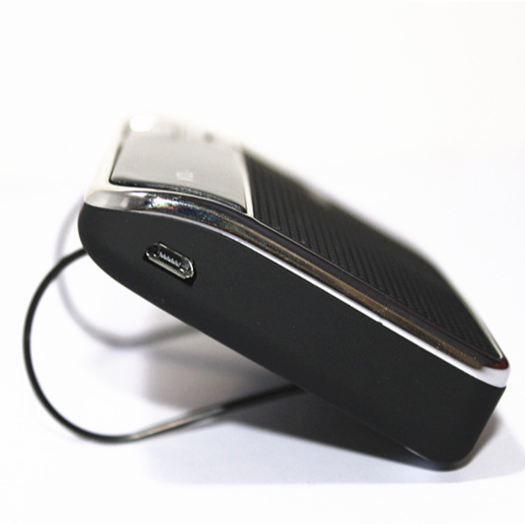 Bluetooth hands-free за автомобил с монтаж на слънцезащитна козирка, модел CSR4.0LD-168, Zebao Gold, ABS