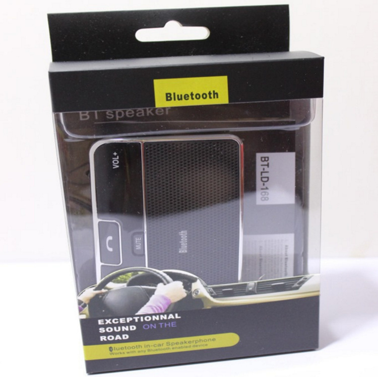 Bluetooth hands-free за автомобил с монтаж на слънцезащитна козирка, модел CSR4.0LD-168, Zebao Gold, ABS