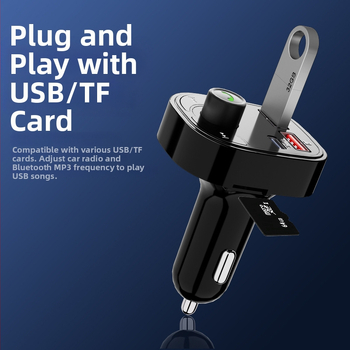 Aut Bluetooth FM vysielač X29 – hands-free, FM prenos, napájanie 12–24V, monochromatický displej