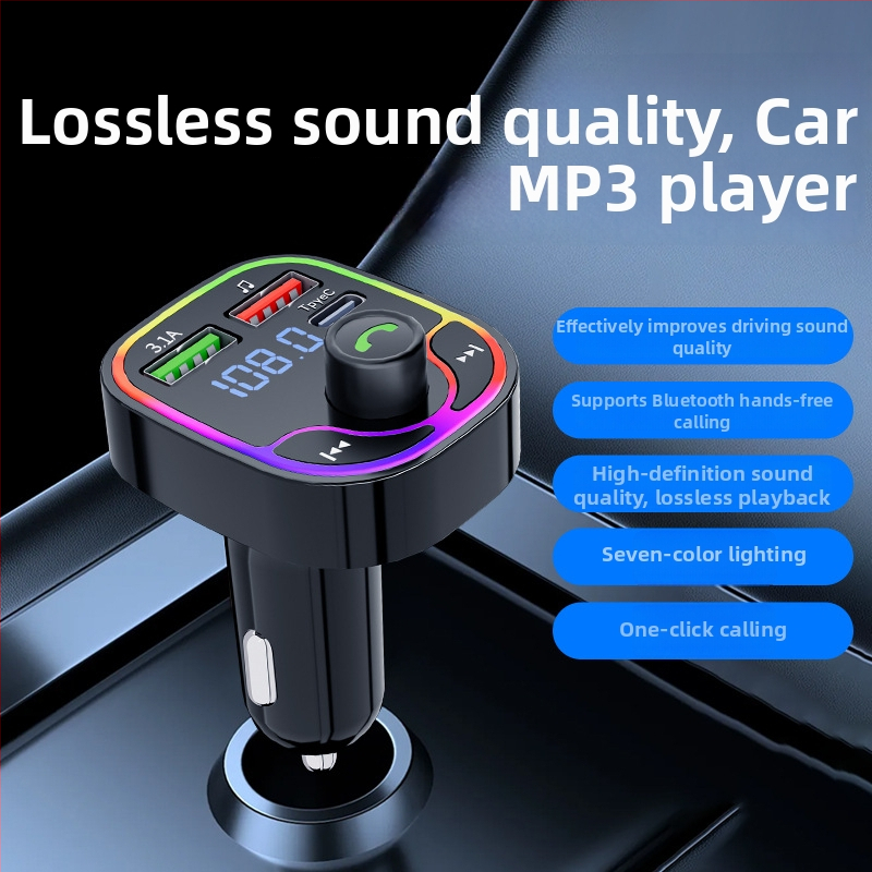 Aut Bluetooth FM vysielač X29 – hands-free, FM prenos, napájanie 12–24V, monochromatický displej