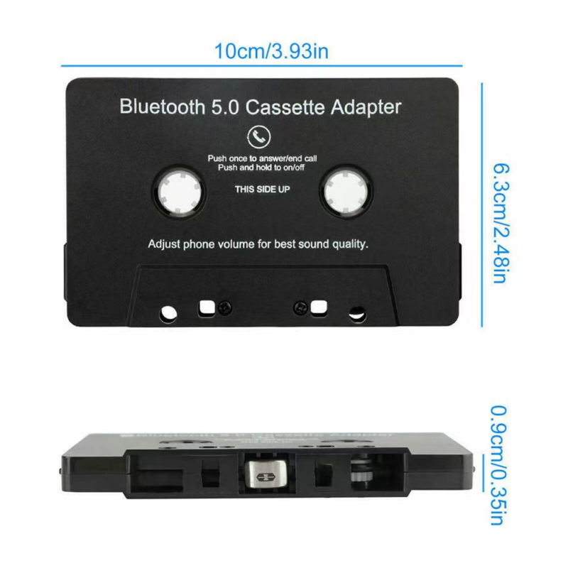 Automobilski Bluetooth pretvarač kasete MP3 player, model E00011, marka ekeai, ABS materijal, napajanje 5V