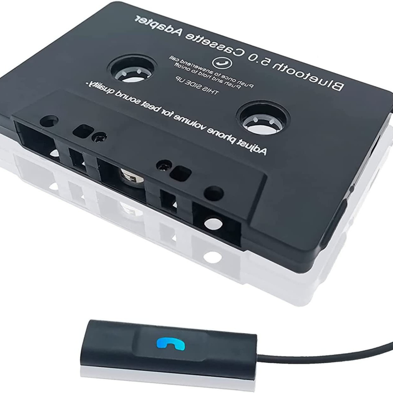Automobilski Bluetooth pretvarač kasete MP3 player, model E00011, marka ekeai, ABS materijal, napajanje 5V