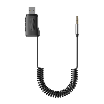 Автомобилен Bluetooth приемник за свободни ръце с поддръжка на USB флаш памет, 5V захранване, кабел 1.2 m, диапазон 20 Hz-20 kHz, шум >90 dB