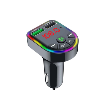 F5 Auto MP3 player s Bluetoothom, USB-om, ambijentalnim osvjetljenjem, napajanjem putem upaljača i hands-free pozivima