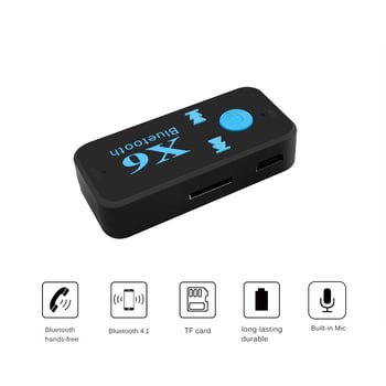 BTX6 Bluetooth automobilni adapter za AUX zvuk, TF karticu i 3,5 mm Bluetooth prijemnik