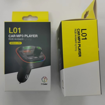 Automobilski Bluetooth prijemnik s Hands-Free i FM transmiterom, dvostruki USB punjač, upaljač (Model L01, 12V, USB MP3, monohromatski zaslon)