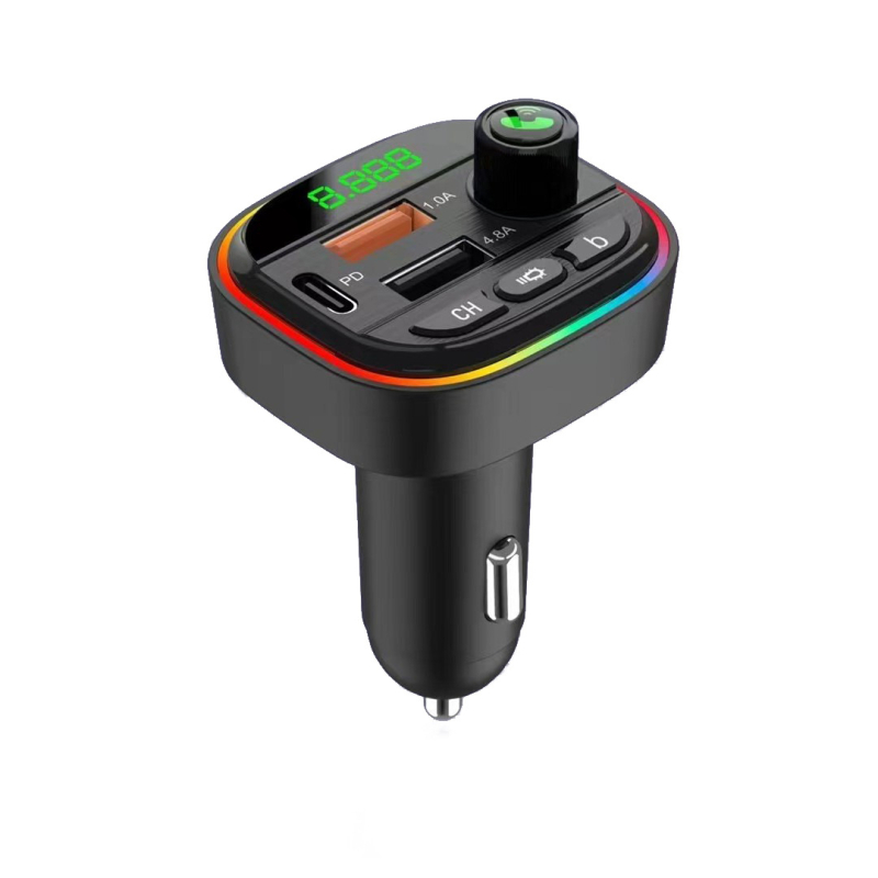 Automobilski Bluetooth prijemnik s Hands-Free i FM transmiterom, dvostruki USB punjač, upaljač (Model L01, 12V, USB MP3, monohromatski zaslon)