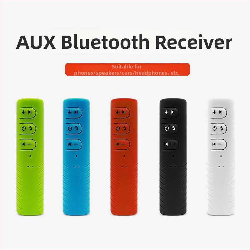 Aut Bluetooth hands-free prijímač s 3.5 mm AUX, klip-on prenosný MP3 prehrávač, vstup 5V, frekvenčné rozpätie 20 Hz–20 kHz, mikrofón -38 dB