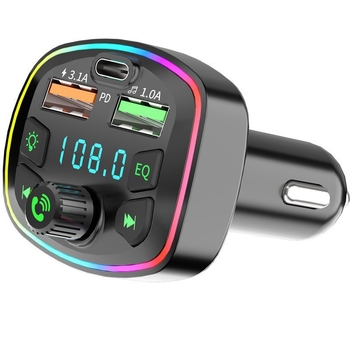 Automobilski Bluetooth MP3 player s FM transmiterom, Hands-Free, PD20W brzo punjenje, DC 12-24-30V napajanje, monohromatski zaslon
