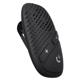 Bluetooth automobilinis laisvų rankų įrenginys, montuojamas ant saulės skydelio, kalbų keitimas, 1-to-2 imtuvas, universalus suderinamumas, įėjimo įtampa 5V