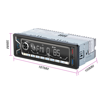 MP3 radio za automobil s velikim zaslonom, Bluetooth za hands-free pozive, USB punjenje, reprodukcija kartica i DSP automobilski zvuk