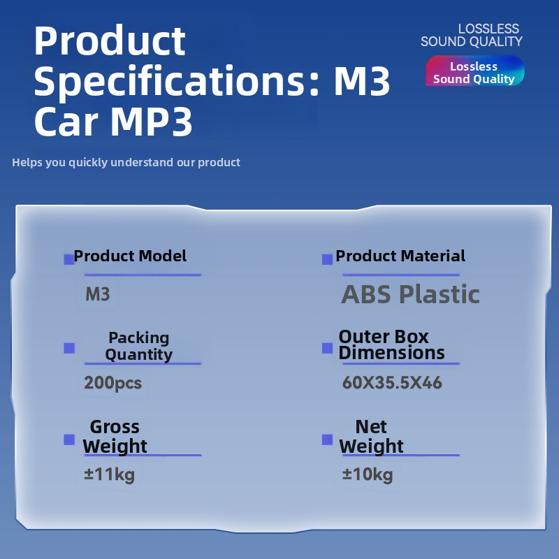 Automobilový Bluetooth MP3 prehrávač s USB, FM rádio, napájanie 12–24V, model M3