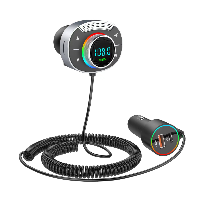 Automobilni Bluetooth FM transmiter s MP3 playerom, detekcija napona, QC3.0 brzo punjenje, PD30W brzo punjenje, model T86