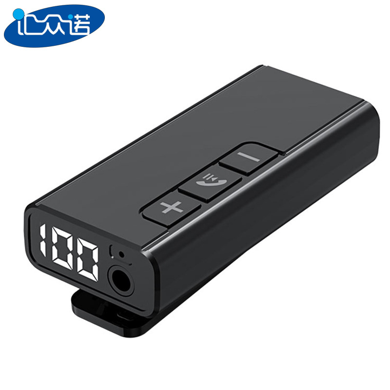 GR13 Bluetooth prijemnik s digitalnim zaslonom za automobil — 3,5 mm AUX, Plug and Play, Bluetooth 5.1, domet 10 m