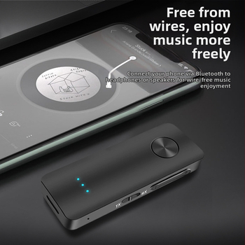 Automobilový bezdrôtový Bluetooth prijímač a vysielač – 3,5 mm AUX, Bluetooth 5.3, dosah 10 m, 100 Mbps, vysielač pre dva zariadenia