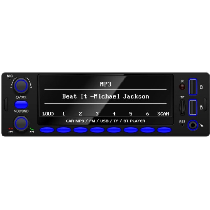 MP3 prehrávač do auta s Bluetooth, slot na kartu, OLED displej, 12V napájanie, model 6900