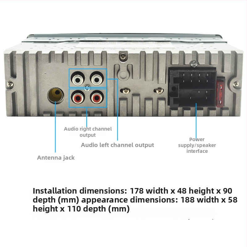 MP3 prehrávač do auta s Bluetooth, slot na kartu, OLED displej, 12V napájanie, model 6900