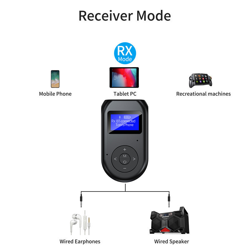 BT-11 AUX Bluetooth 5.0 auto adapter, AUX sučelje, Plug-and-Play, domet 10 m