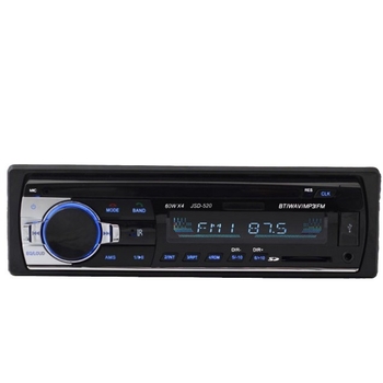Bluetooth auto player, model JSD520; metalni i plastični dijelovi; težina 0,385 kg; bez memorije
