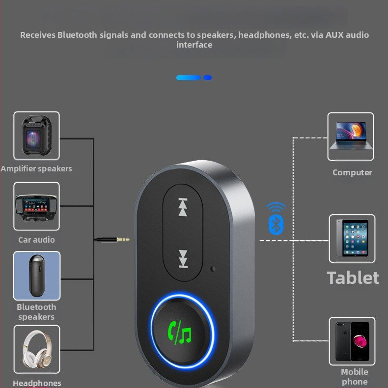 BR10 Bluetooth audio prijemnik, AUX sučelje, Plug-and-Play, Bluetooth 5.1, domet 10 m