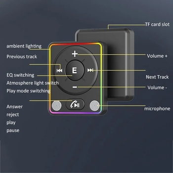 R60 Bluetooth приемник, 3,5 мм AUX, USB интерфейс, Bluetooth 5.4, TF карта за възпроизвеждане