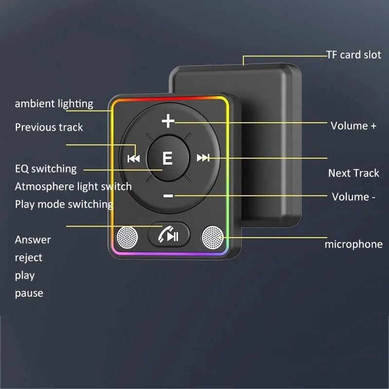 R60 Bluetooth приемник, 3,5 мм AUX, USB интерфейс, Bluetooth 5.4, TF карта за възпроизвеждане