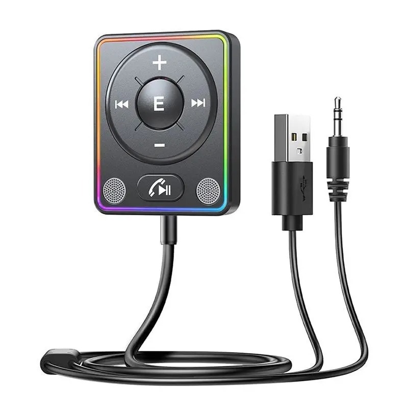 R60 Bluetooth приемник, 3,5 мм AUX, USB интерфейс, Bluetooth 5.4, TF карта за възпроизвеждане