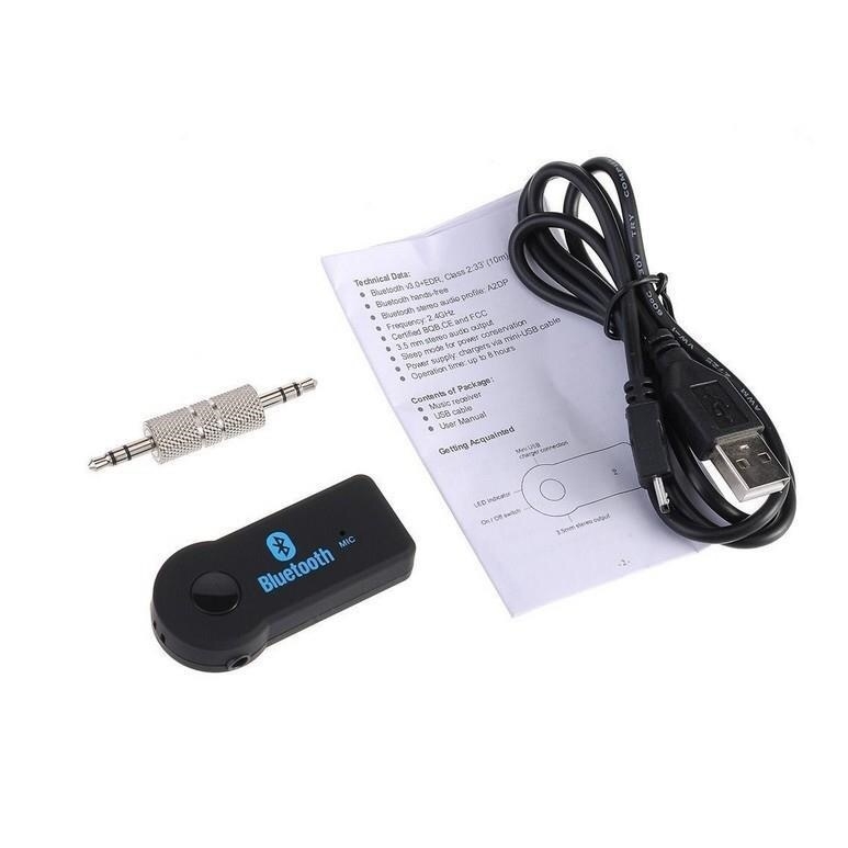Automobilski Bluetooth prijemnik, Bluetooth 5.0, 3,5 mm AUX ulaz, Plug‑and‑Play, model 201