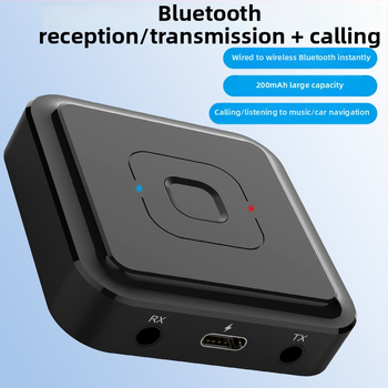 BT-22 Automobilinis Bluetooth garso siųstuvas–priimtuvas – Bluetooth 5.1, 3,5 mm jungtis, Plug-and-Play, išorinis maitinimas