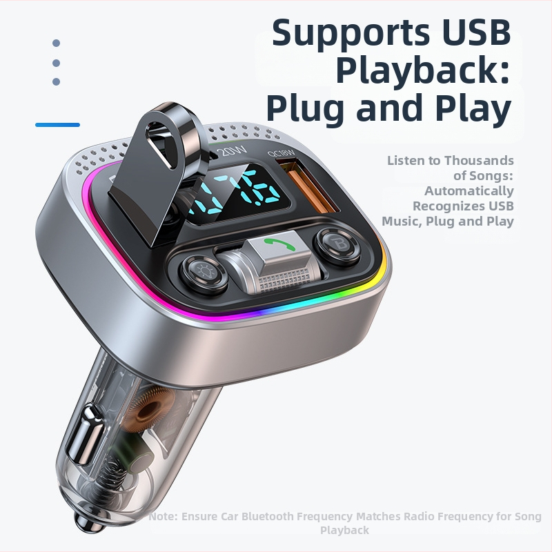 MP3 player auto T21 cu redare USB, radio FM, alimentare 12-24V, ecran monocrom