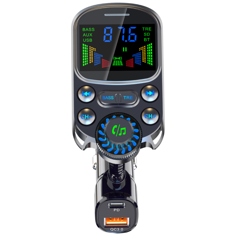 BC86 automobilinis Bluetooth laisvų rankų FM transliuotojas, 12V įvestis, diegimas į degiklio lizdą, CINCOTA