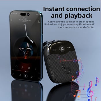 Bežični Bluetooth zvučnik za auto na parasolar s hands-free pozivima, Bluetooth 5.5, AUX ulaz 3,5 mm, Plug‑and‑Play