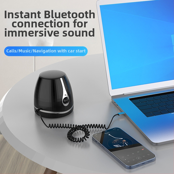 Automobilový Bluetooth prijímač s AUX, Bluetooth 5.0, Plug‑and‑Play, USB/3.5 mm rozhranie, dosah 10 m, model D08