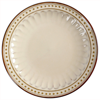 Чиния от порцелан, кръгла, модерен стил, микровълнова безопасна