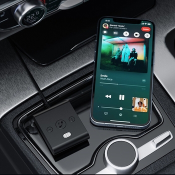 Автомобилен Bluetooth музикален приемник 3,5 мм AUX USB адаптер, Bluetooth 5.4, модел B61, Plug-and-Play с външно захранване