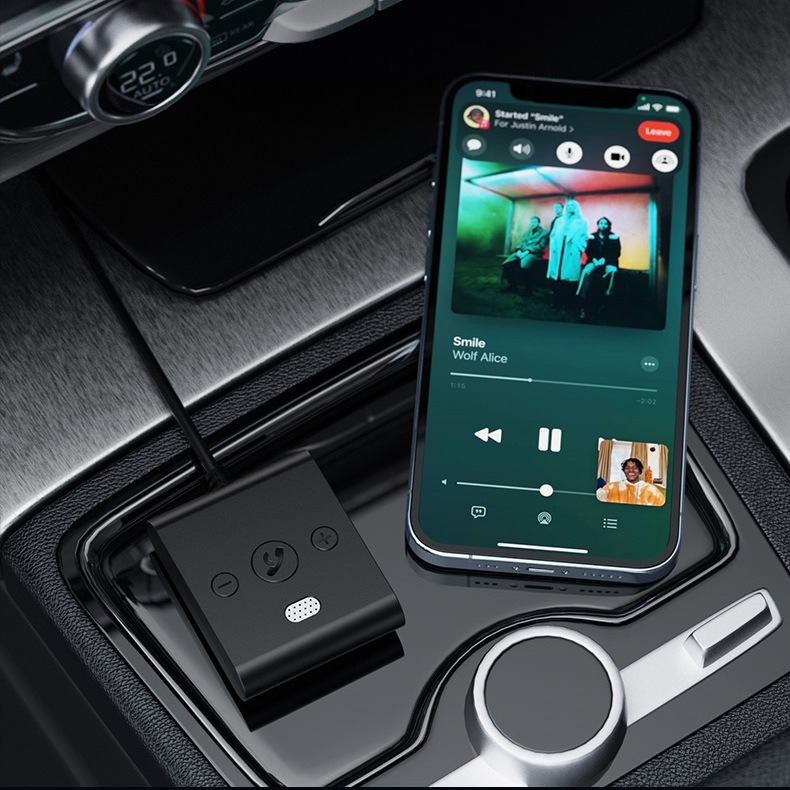 Автомобилен Bluetooth музикален приемник 3,5 мм AUX USB адаптер, Bluetooth 5.4, модел B61, Plug-and-Play с външно захранване