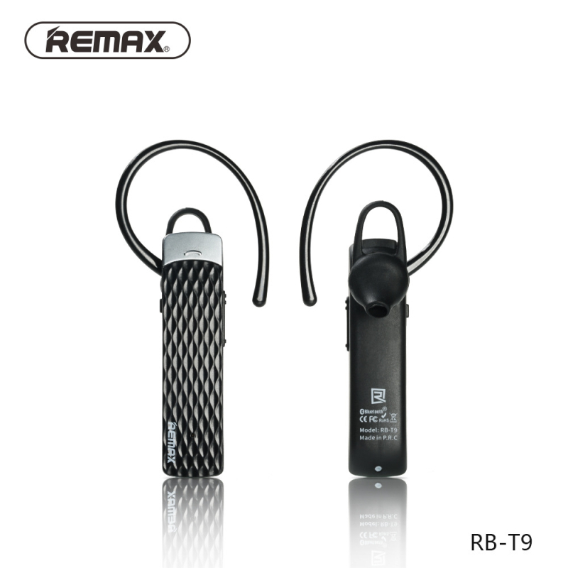 Remax T9 Bluetooth slušalica, jedno uho, Bluetooth 4.1, višestruka povezanost, domet 10 m, podrška za pozive i glazbu