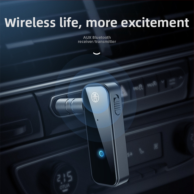 Recepționator-transmițător Bluetooth pentru mașină cu Type-C, Bluetooth 5.0, Plug-and-Play, alimentare externă