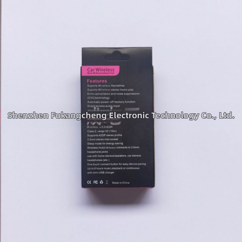 Automobiļu Bluetooth uztvārējs FKC-BT218, Bluetooth savienojums, 5V barošana, frekvenču diapazons 2.4–2.4835 GHz