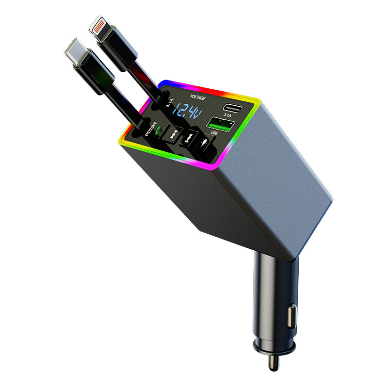 Încărcător auto cu receptor USB Bluetooth, model M38, 12–24V, interfață USB, funcție FM