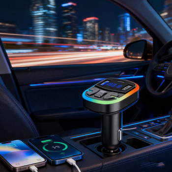 Automobilski Bluetooth prijemnik s FM prijenosom, USB MP3 reprodukcija, napajanje 12–24V (modeli D25/D26/D27/D28)