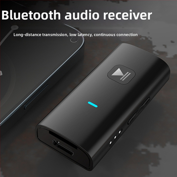 Bluetooth audio prijemnik s 3,5 mm sučeljem, kopča za ovratnik, Plug & Play, Bluetooth 5.0, domet 10 m