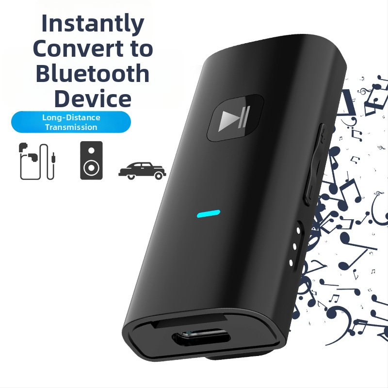 Bluetooth audio prijemnik s 3,5 mm sučeljem, kopča za ovratnik, Plug & Play, Bluetooth 5.0, domet 10 m