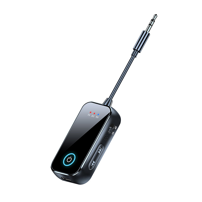 2-u-1 Bluetooth 5.4 audio prijemnik i odašiljač s 3,5 mm AUX, Plug-and-Play, domet do 10 m, hands-free pozivi za auto i dom