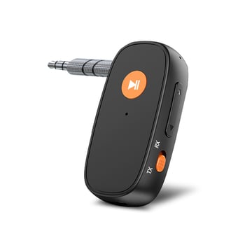 Bluetooth адаптер за кола — двуфункционален приемник и предавател, Hands-Free, Bluetooth 5.3, 3,5 мм, Plug-and-Play, обхват 10 м (Bluetooth 5.3; 3,5 мм; 10 м; 2-in-1; Plug-and-Play)